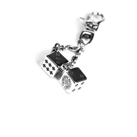 chrome hearts keychain replica|chrome hearts dice chain.